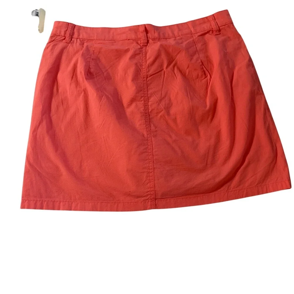 St‎ John's Bay Skort Womens 10 Georgia Peach Coral Pink Casual Mini Skirt Shorts